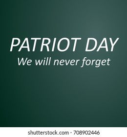 stock vector patriot day poster remember september vector illustration