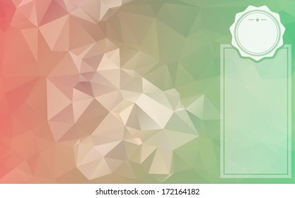 Stock vector polygonal background colorful with triangles