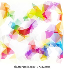 Stock vector polygonal design abstract geometrical background