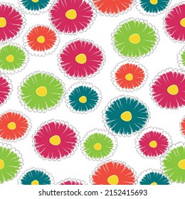Stock vector for printing on surfaces and web design. flower daisy in pastel color