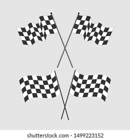 stock vector racing flag icon symbol