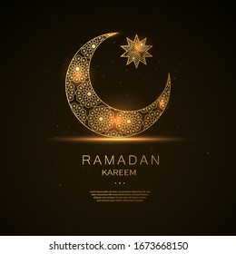 stock vector ramadan kareem concept horizontal banner with islamic geometric square frame