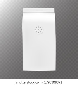 Stock vector of realistic folded coffee packaging