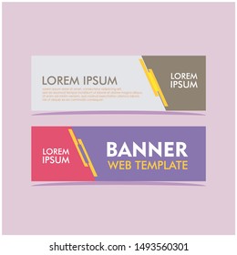 Stock Vector Retro Vintage Simple Banner for Advertisement Design