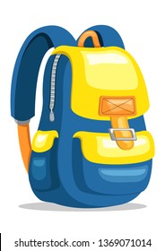 stock vector school bag graphic object illustration