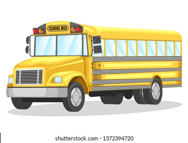 stock vector school bus graphic illustration