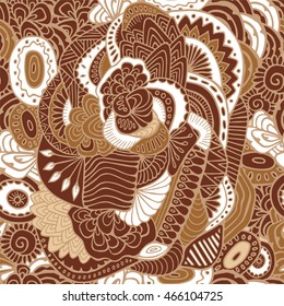 stock vector seamless abstract floral pattern for printing on paper, fabric. Indian, arabic, russian or orient ornament