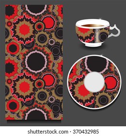 stock vector seamless doodle floral pattern. orient. 
