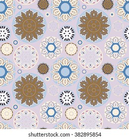stock vector seamless doodle floral pattern. orient.