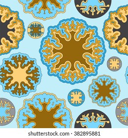 stock vector seamless doodle floral pattern. orient.