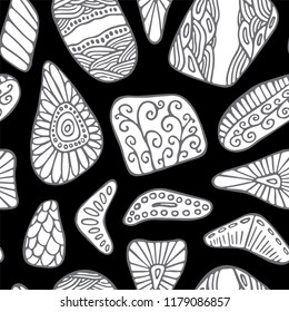 stock vector seamless, doodle pattern. abstract art background