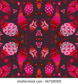 stock vector seamless paisley pattern for printing on paper, fabric. Indian, arabic, orient ornament