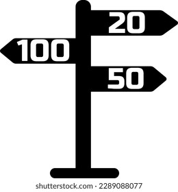stock vector signpost icon simple vector illustration
