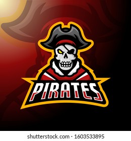 Joker Skull Esport Logo Design Stock Vector (Royalty Free) 1123939187