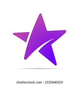 stock vector star logo template. logo icon graphic design symbol for company leaders with star shape.