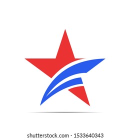stock vector star logo template. logo icon graphic design symbol for company leaders with star shape.