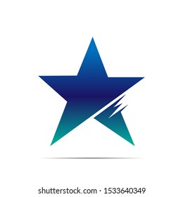 stock vector star logo template. logo icon graphic design symbol for company leaders with star shape.