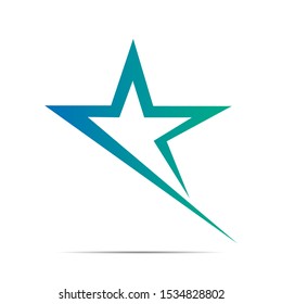 stock vector star logo template. logo icon graphic design symbol for company leaders with star shape.