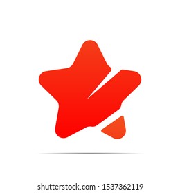 stock vector star logo template. logo icon graphic design symbol for company leaders with star shape.