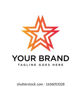stock vector star logo template. logo icon graphic design symbol for company leaders with star shape.