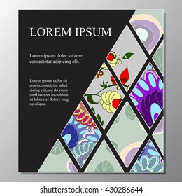 stock vector template for brochure background.