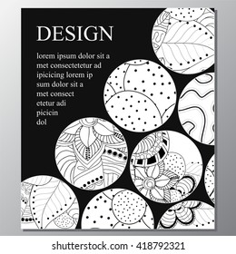stock vector template for brochure, card, cover, book 