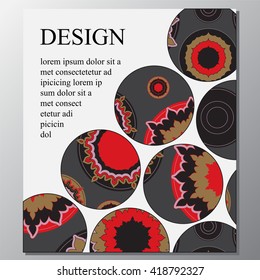 stock vector template for brochure, card, cover, book 
