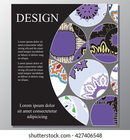 stock vector template for  brochure, card, cover, book , page