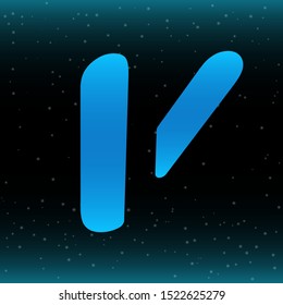 stock vector V technology italic bold letter, futuristic abstract logo icon design template for business corporate. minimalistic concept logo design.