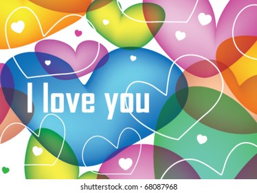 Stock vector valentine day card