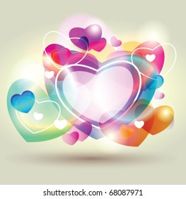 Stock vector valentine heart
