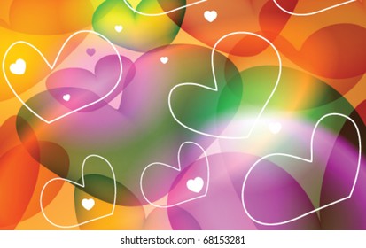 Stock vector valentines day background