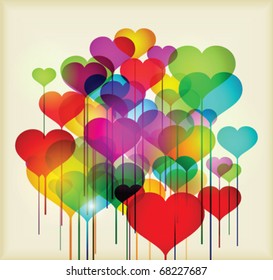 Stock vector valentines day background