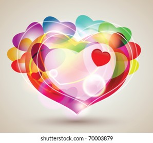 Stock vector valentines day background