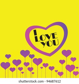 Stock vector valentines day card