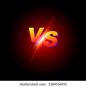 stock vector versus game cover banner sport vs team. versus screen design battle headline template. team versus background with sparks effect
