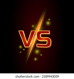 
stock vector versus game cover banner sport vs team. versus screen design battle headline template. team versus background with sparks effect
