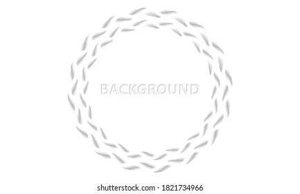 Stock vector wavy circle rope pattern design background