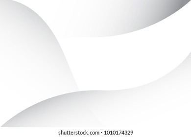 Stock Vector White Gray Abstract Curve Line Vector Background