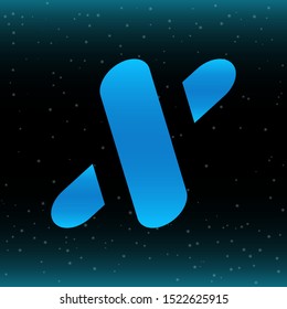 stock vector X technology italic bold letter, futuristic abstract logo icon design template for business corporate. minimalistic concept logo design.