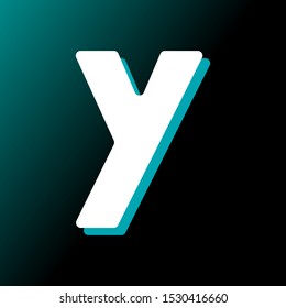stock vector Y geometric bold letter, technology, futuristic abstract logo icon design template for business corporate. minimalistic concept logo design.
