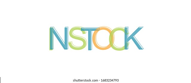 In Stock word concept. "In Stock" . Use for cover, banner, blog. 