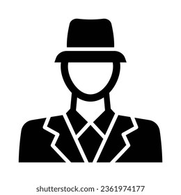 Stockbroker Vector Glyph Icon For Personal And Commercial Use.
