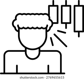 Stockbroking Illustration vector Icon Design
