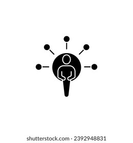 stockholder concept line icon. Simple element illustration. stockholder concept outline symbol design.