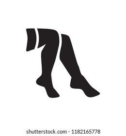 stocking icon vector glyph style