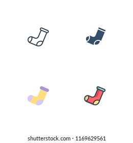 Stocking Icons Vector With Different Styles