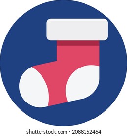 Stocking Vector Color Icon which can easily editable

