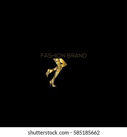 Stockings fashion vector logo design template