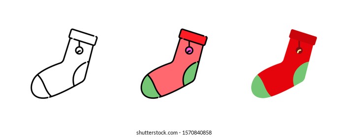 Stockings icon set  isolated on white background for web design